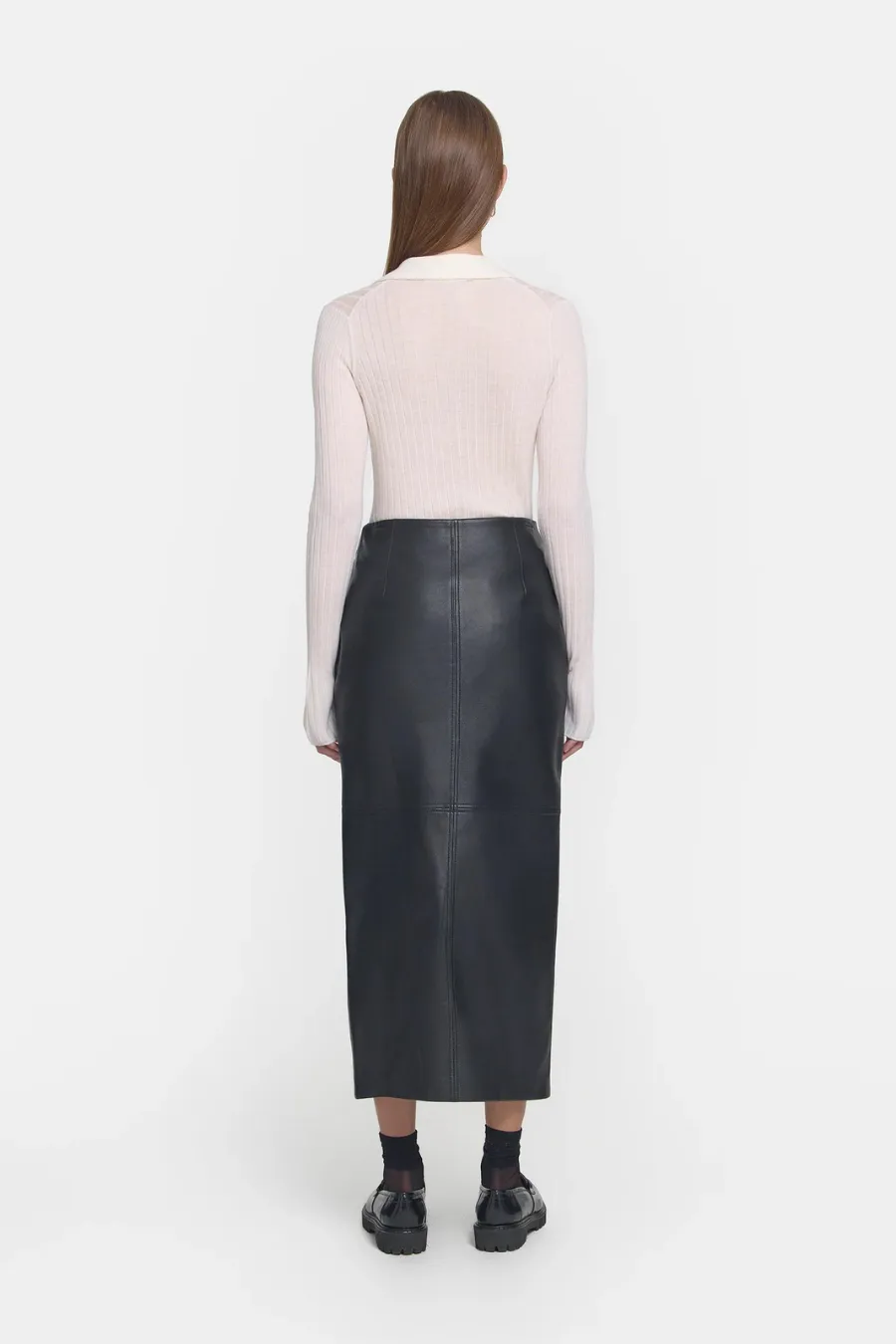 Antihero Leather Skirt Black