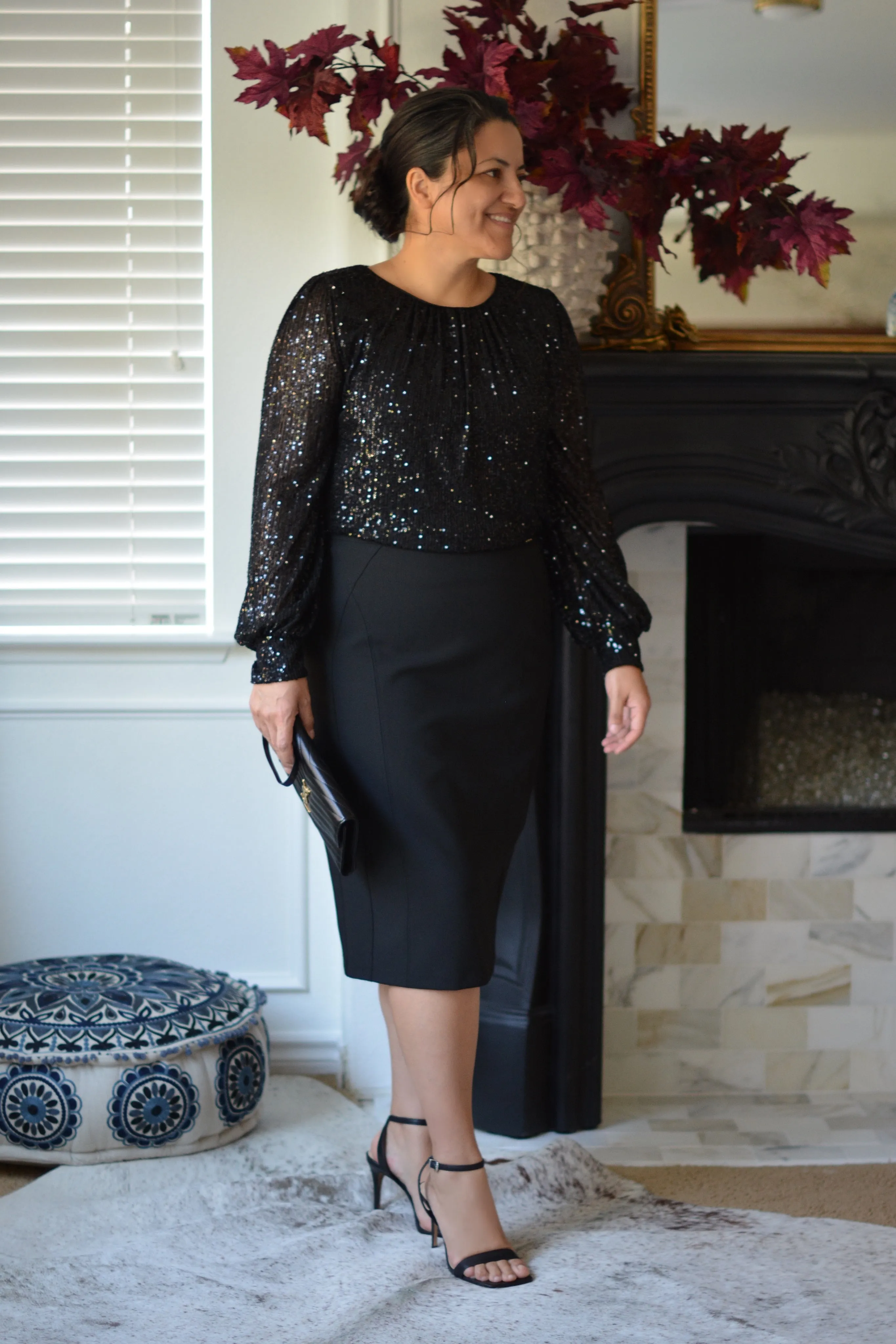 Antolia Black Pencil Skirt