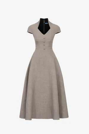 Boniadi Plaid Midi Dress