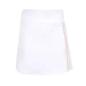 Carnival Lights White Racer Stripe Skirt