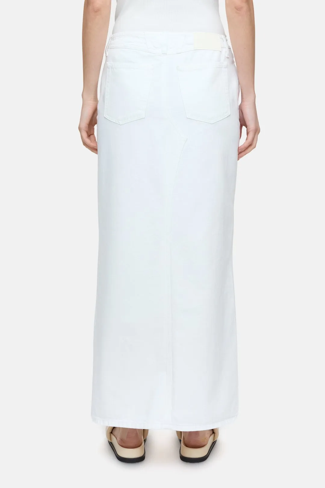 CLOSED Denim Maxi Skirt - White