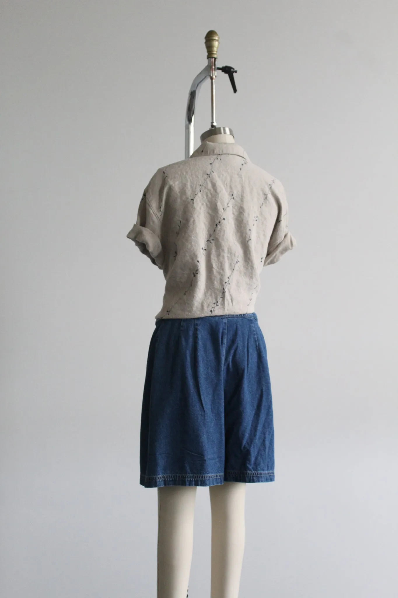 denim skort