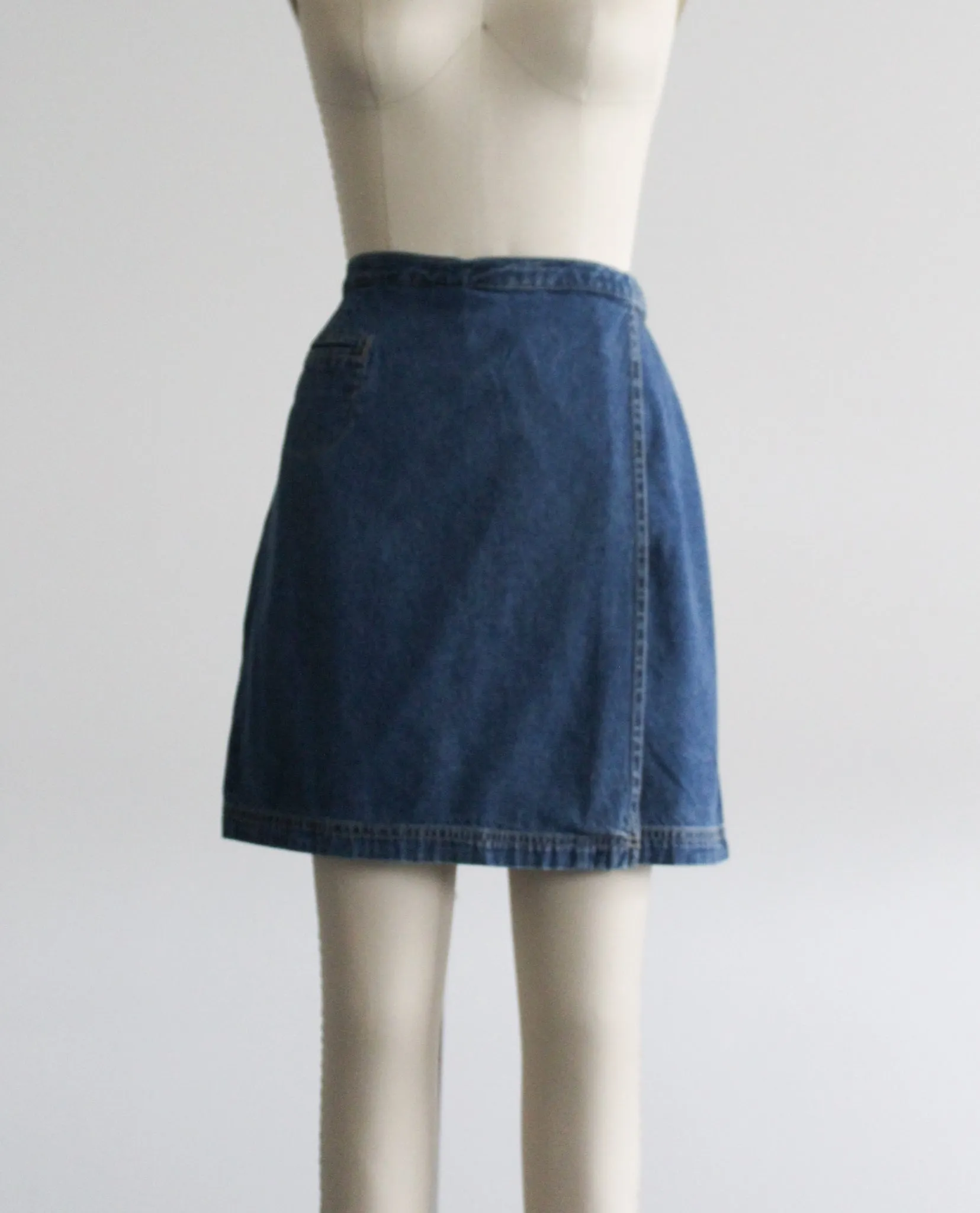 denim skort