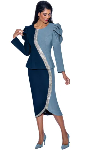 Devine Sport Denim Skirt Suit 64032