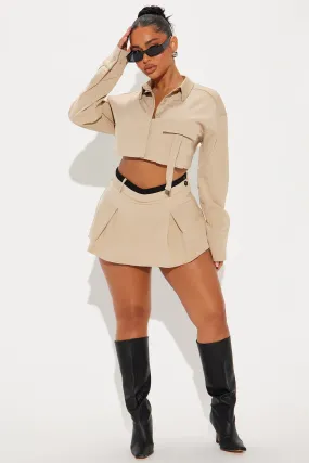 Fiona Skort Set - Taupe