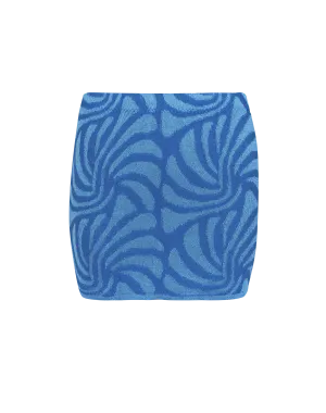 Jacquard Lara Mini Skirt - Neptune