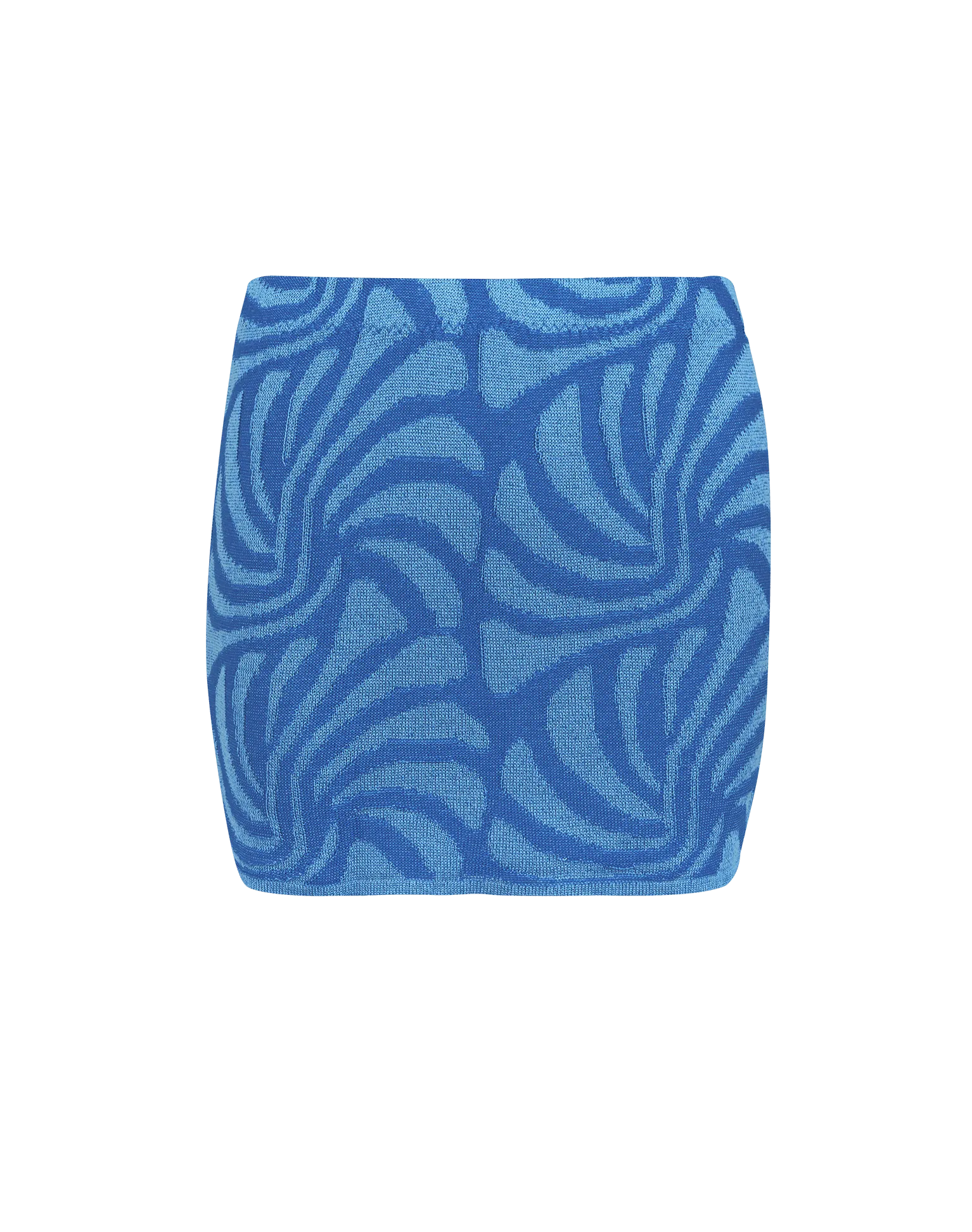 Jacquard Lara Mini Skirt - Neptune