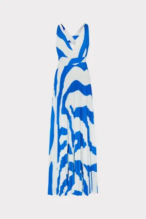 Oria Print Pleated Dress