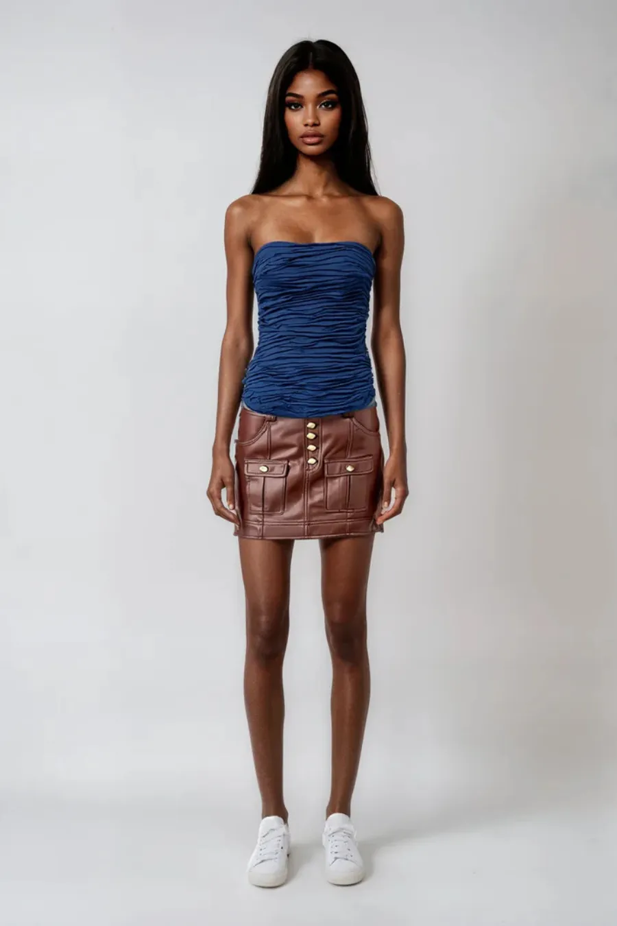 Sarina Mini Skirt Toffee