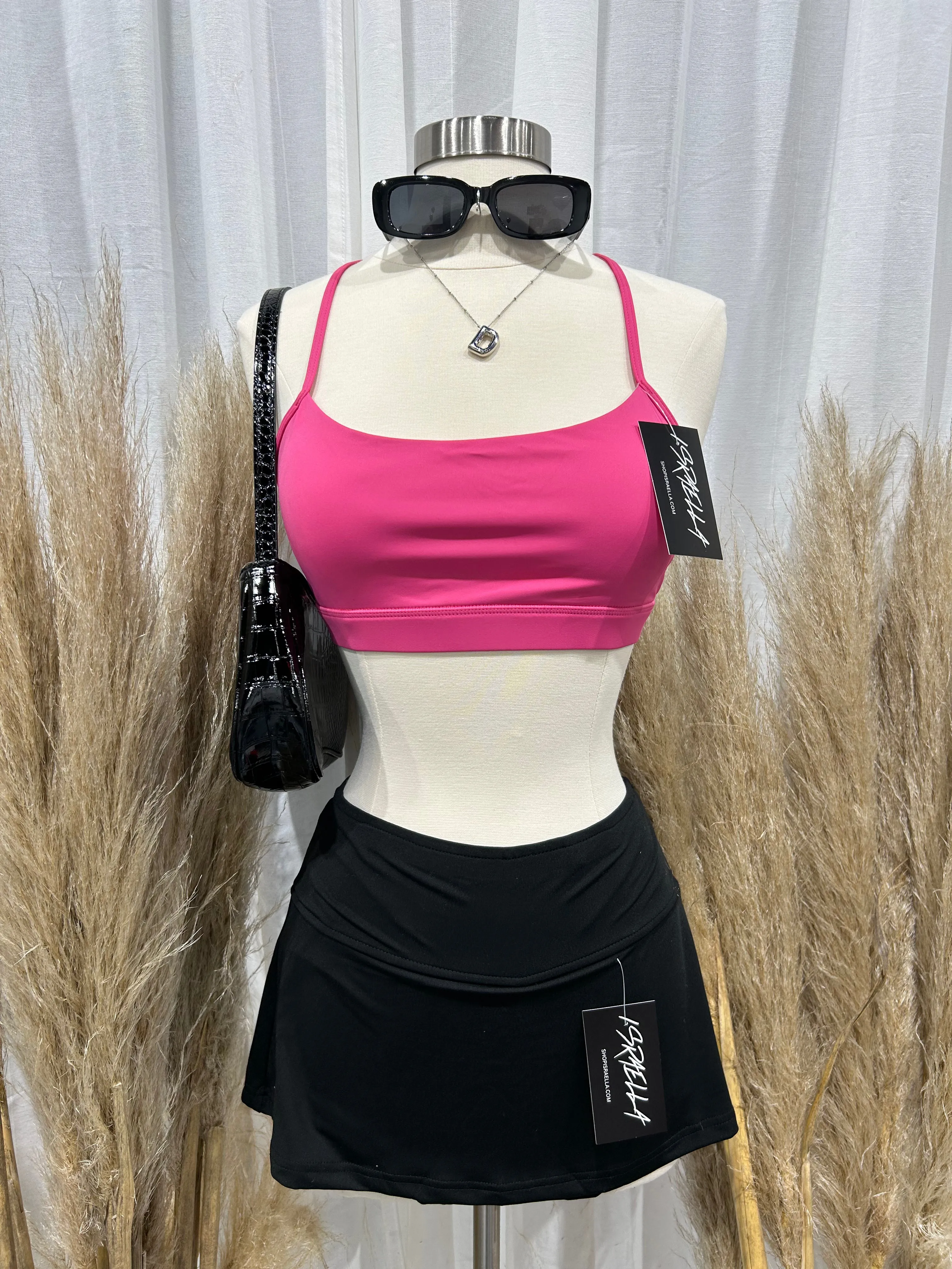 Tiffany Tennis Mini Skirt (Black)
