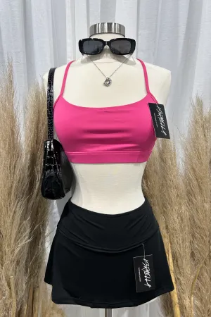 Tiffany Tennis Mini Skirt (Black)